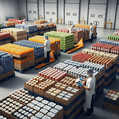 Cold chain logistics for food, beverages, perishables ensuring freshness in storage and delivery.