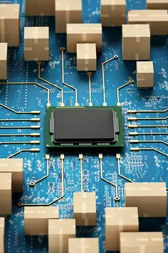Specialized cargo logistics for electronic goods, offering anti-static packaging, safe transport, global delivery.