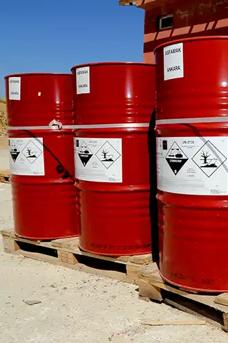 Hazardous chemical cargo transport with compliance and secure shipping for industrial chemicals.