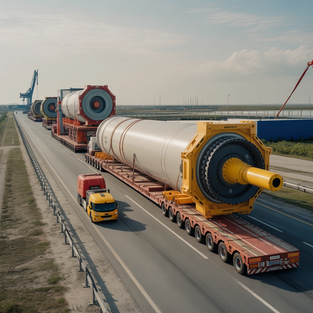 Specialized project cargo transport for heavy equipment with handling & delivery solutions in Chennai.